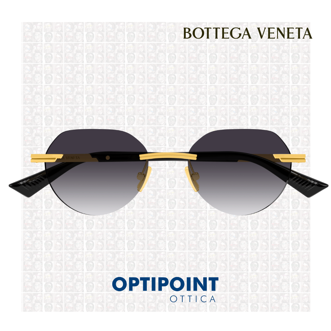 BOTTEGA VENETA BV1379S 001 ORO NERO OCCHIALI DA SOLE - Optipoint - Lux S.r.l.