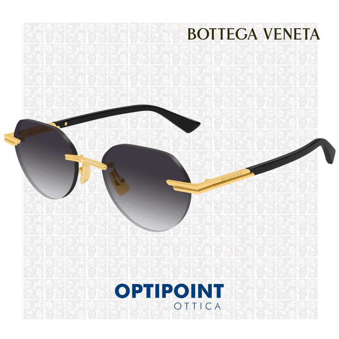 BOTTEGA VENETA BV1379S 001 ORO NERO OCCHIALI DA SOLE - Optipoint - Lux S.r.l.
