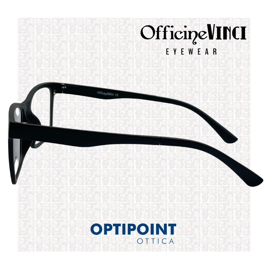 OFFICINE VINCI CLIP ON NERO OCCHIALI DA VISTA - Optipoint - Lux S.r.l.