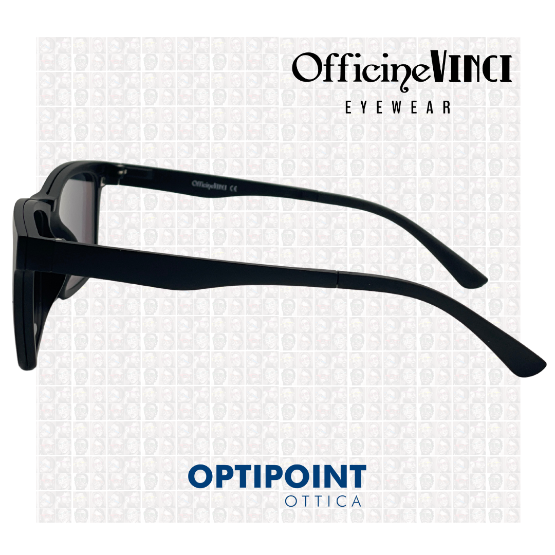 OFFICINE VINCI CLIP ON NERO OCCHIALI DA VISTA - Optipoint - Lux S.r.l.