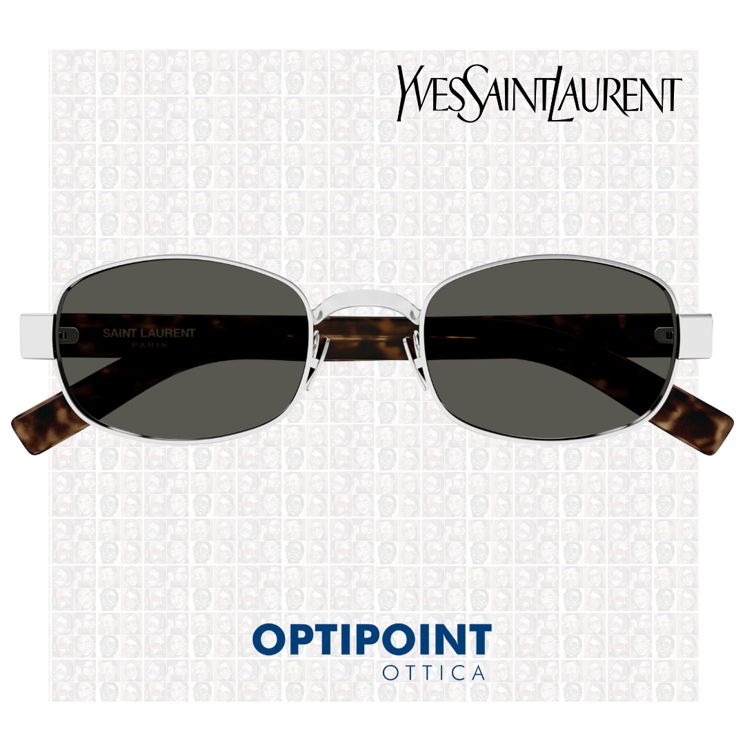 SAINT LAURENT SL706 002 ARGENTO HAVANA OCCHIALI DA SOLE - Optipoint - Lux S.r.l.