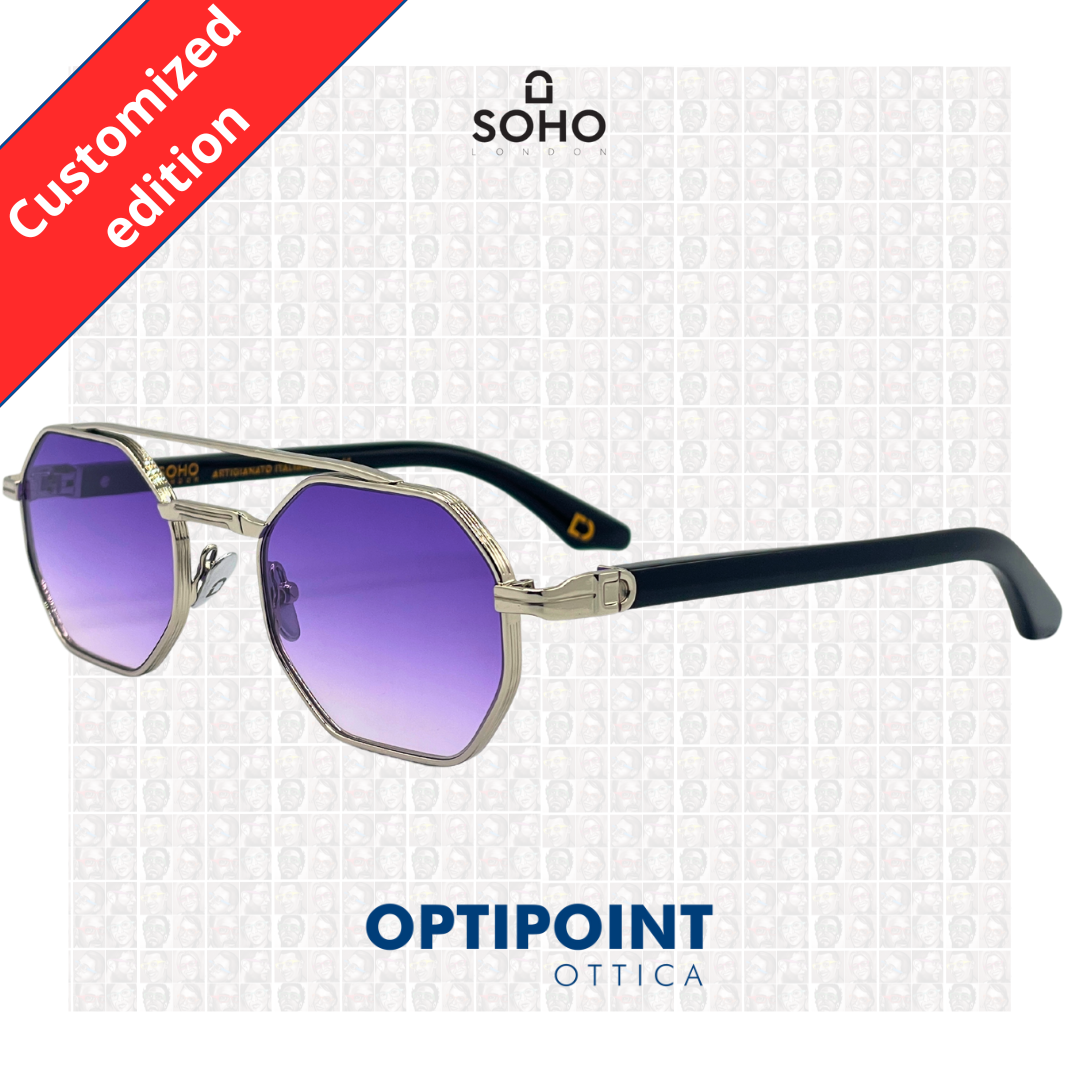 SOHO CASTLE ARGENTO CUSTOMIZZATO OCCHIALI DA SOLE - Optipoint - Lux S.r.l.