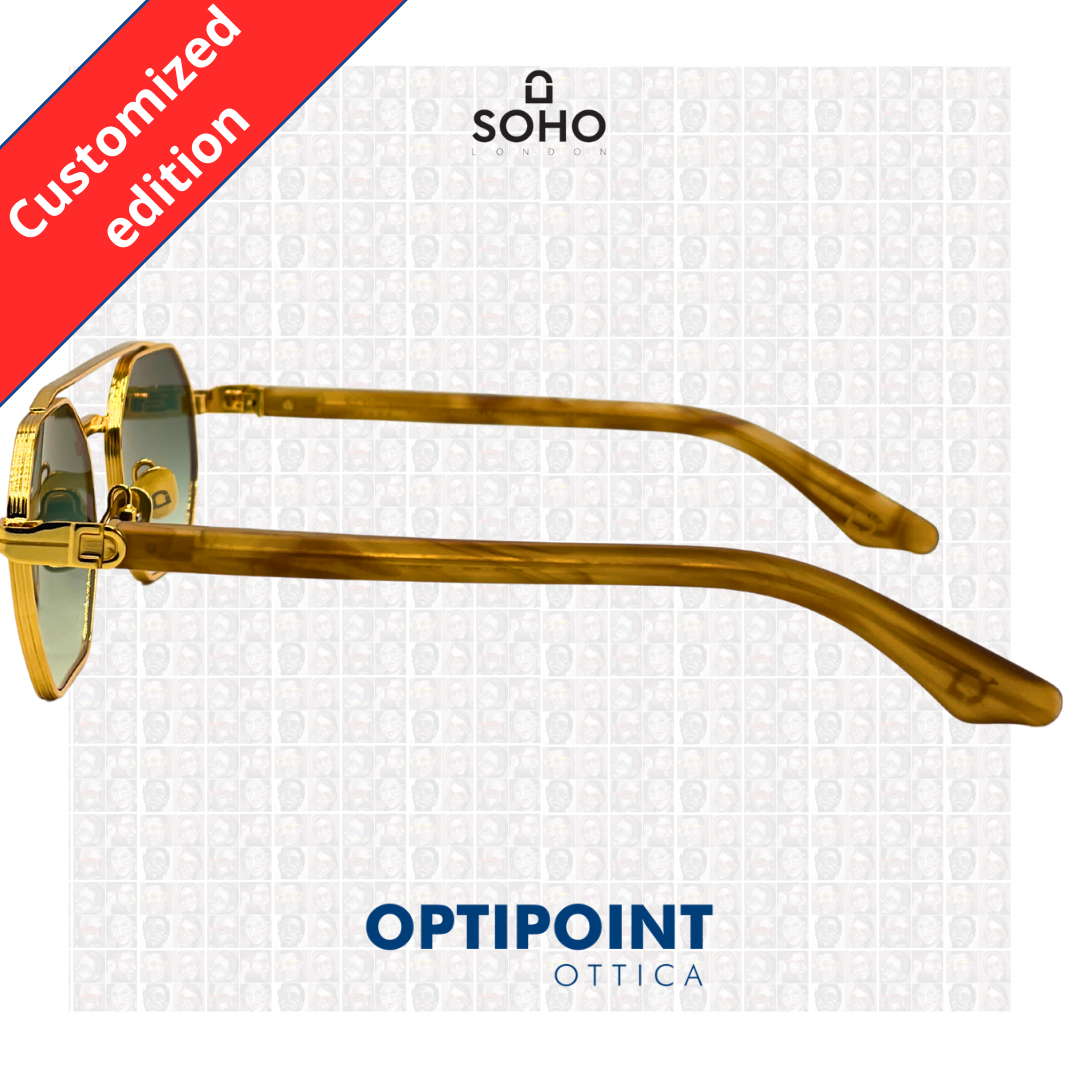 SOHO CASTLE ORO CUSTOMIZZATO OCCHIALI DA SOLE - Optipoint - Lux S.r.l.
