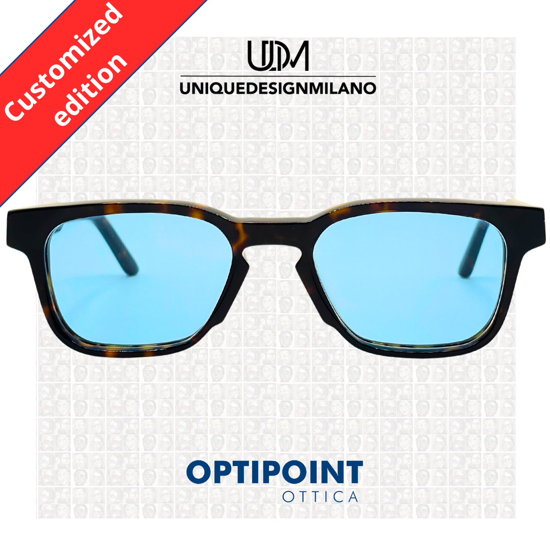 UDM FRAME25 HAVANA SCURO CUSTOMIZZATO OCCHIALI DA SOLE - Optipoint - Lux S.r.l.