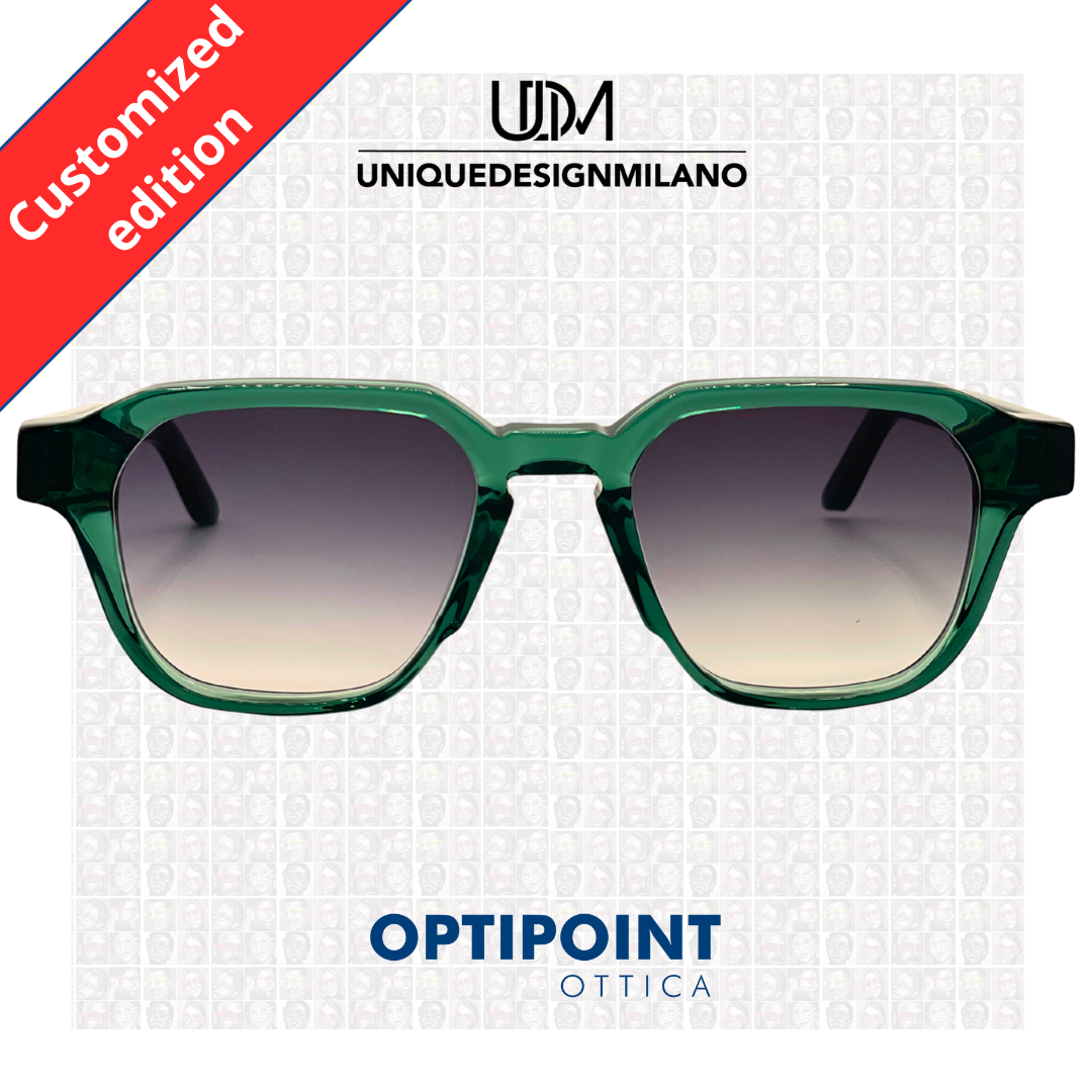 UDM FRAME30 VERDE CUSTOMIZZATO OCCHIALI DA SOLE - Optipoint - Lux S.r.l.