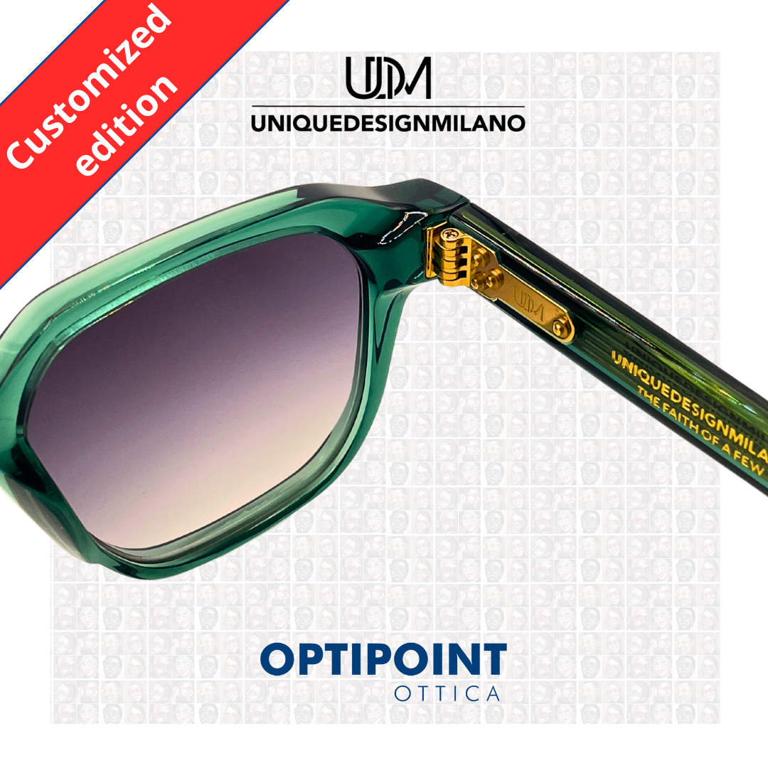 UDM FRAME30 VERDE CUSTOMIZZATO OCCHIALI DA SOLE - Optipoint - Lux S.r.l.