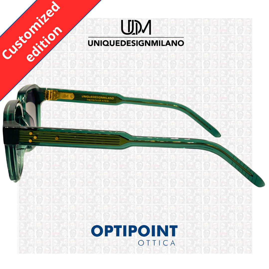 UDM FRAME30 VERDE CUSTOMIZZATO OCCHIALI DA SOLE - Optipoint - Lux S.r.l.