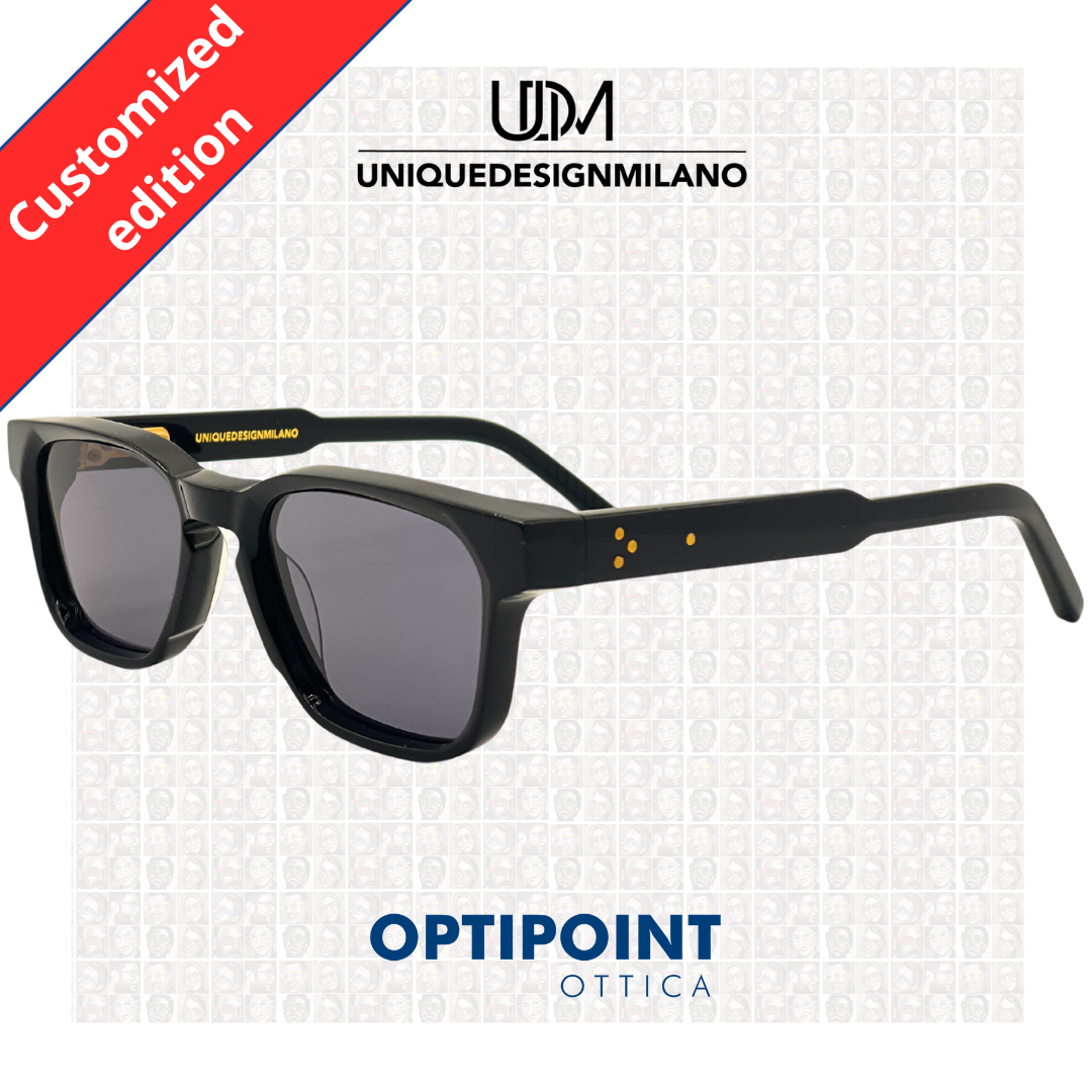 UDM FRAME25 NERO CUSTOMIZZATO OCCHIALI DA SOLE - Optipoint - Lux S.r.l.