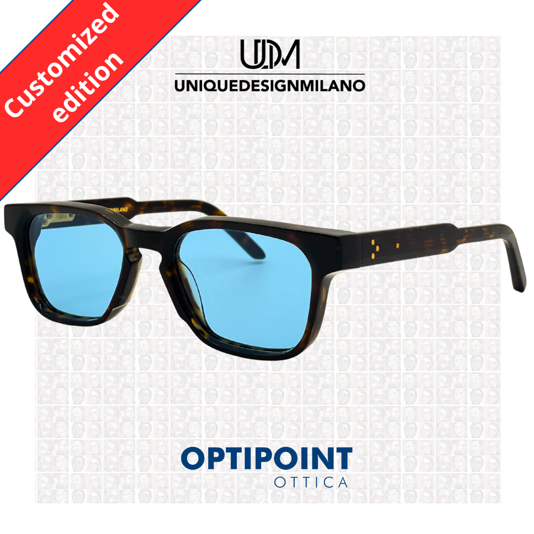UDM FRAME25 HAVANA SCURO CUSTOMIZZATO OCCHIALI DA SOLE - Optipoint - Lux S.r.l.