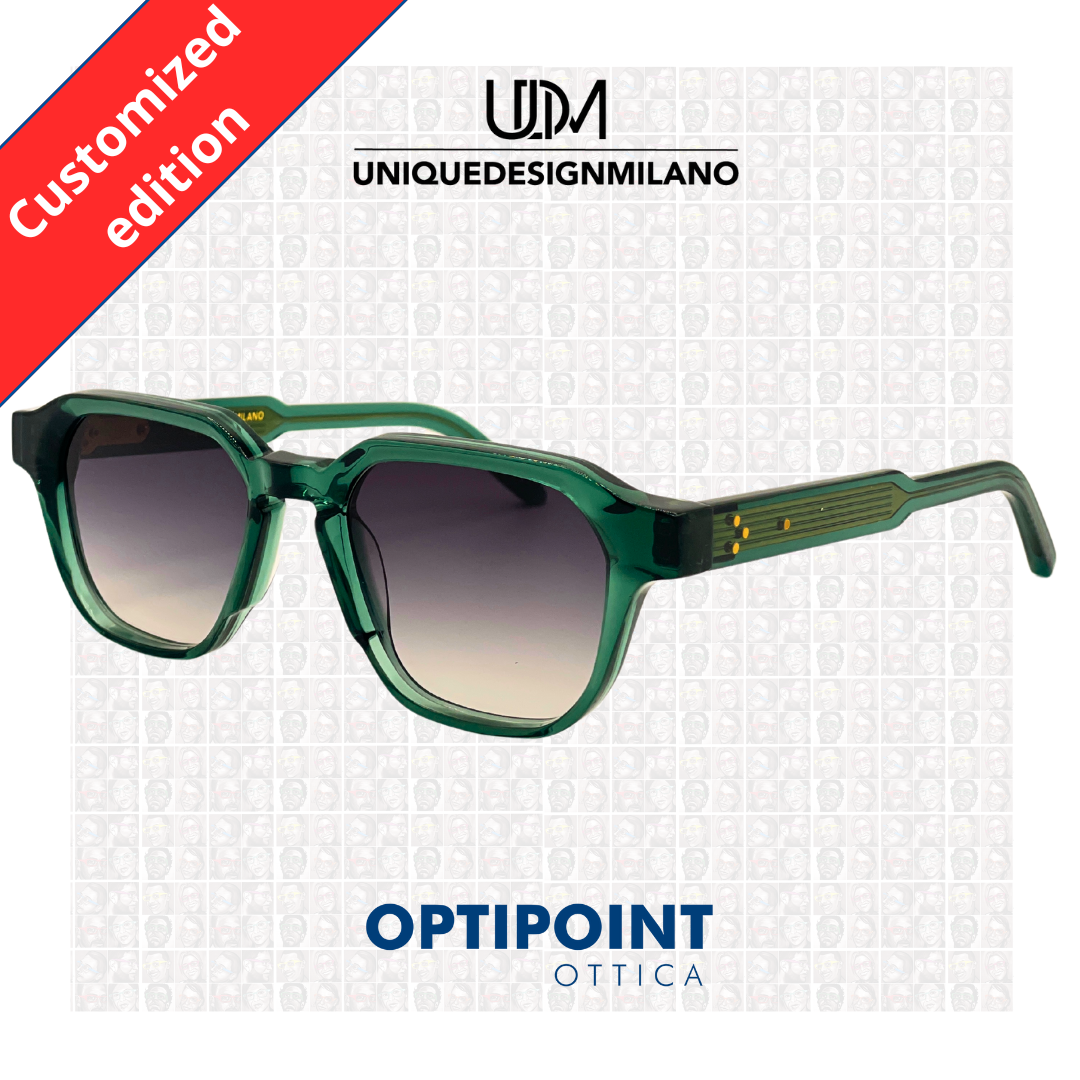 UDM FRAME30 VERDE CUSTOMIZZATO OCCHIALI DA SOLE - Optipoint - Lux S.r.l.