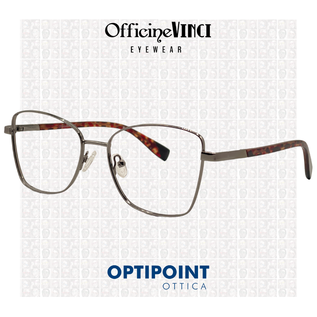 OFFICINE VINCI SABAUDIA GUN METAL OCCHIALI DA VISTA - Optipoint - Lux S.r.l.