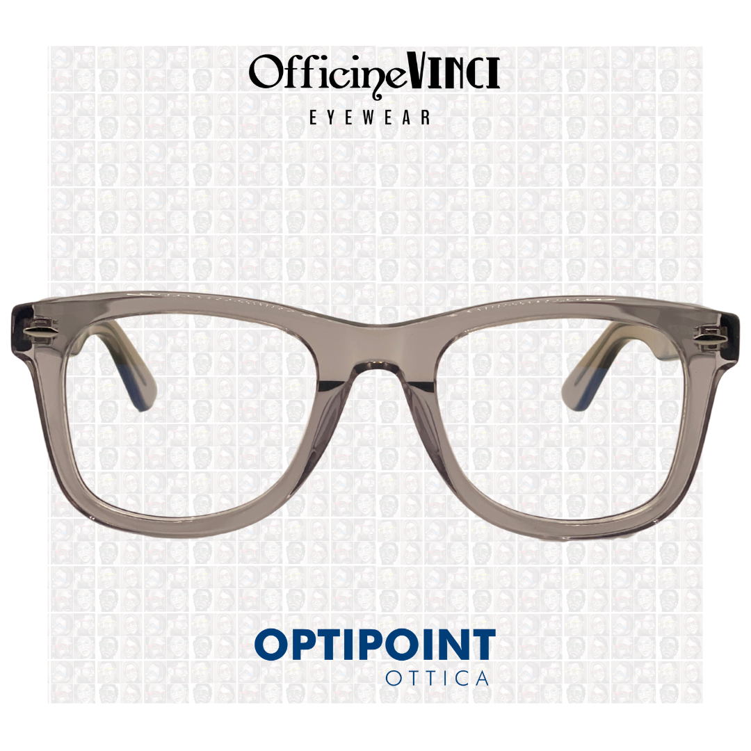 OFFICINE VINCI VIETRI CRISTALLO GRIGIO OCCHIALI DA VISTA - Optipoint - Lux S.r.l.