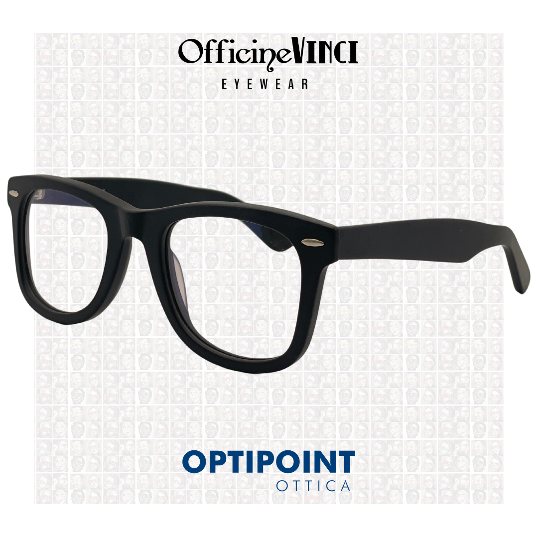 OFFICINE VINCI VIETRI NERO OPACO OCCHIALI DA VISTA - Optipoint - Lux S.r.l.