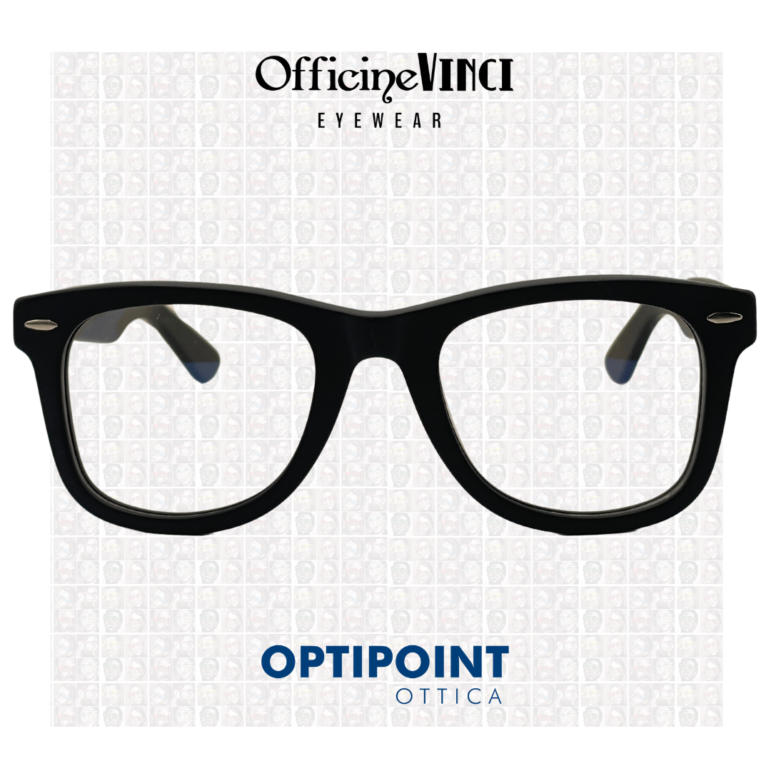 OFFICINE VINCI VIETRI NERO OPACO OCCHIALI DA VISTA - Optipoint - Lux S.r.l.