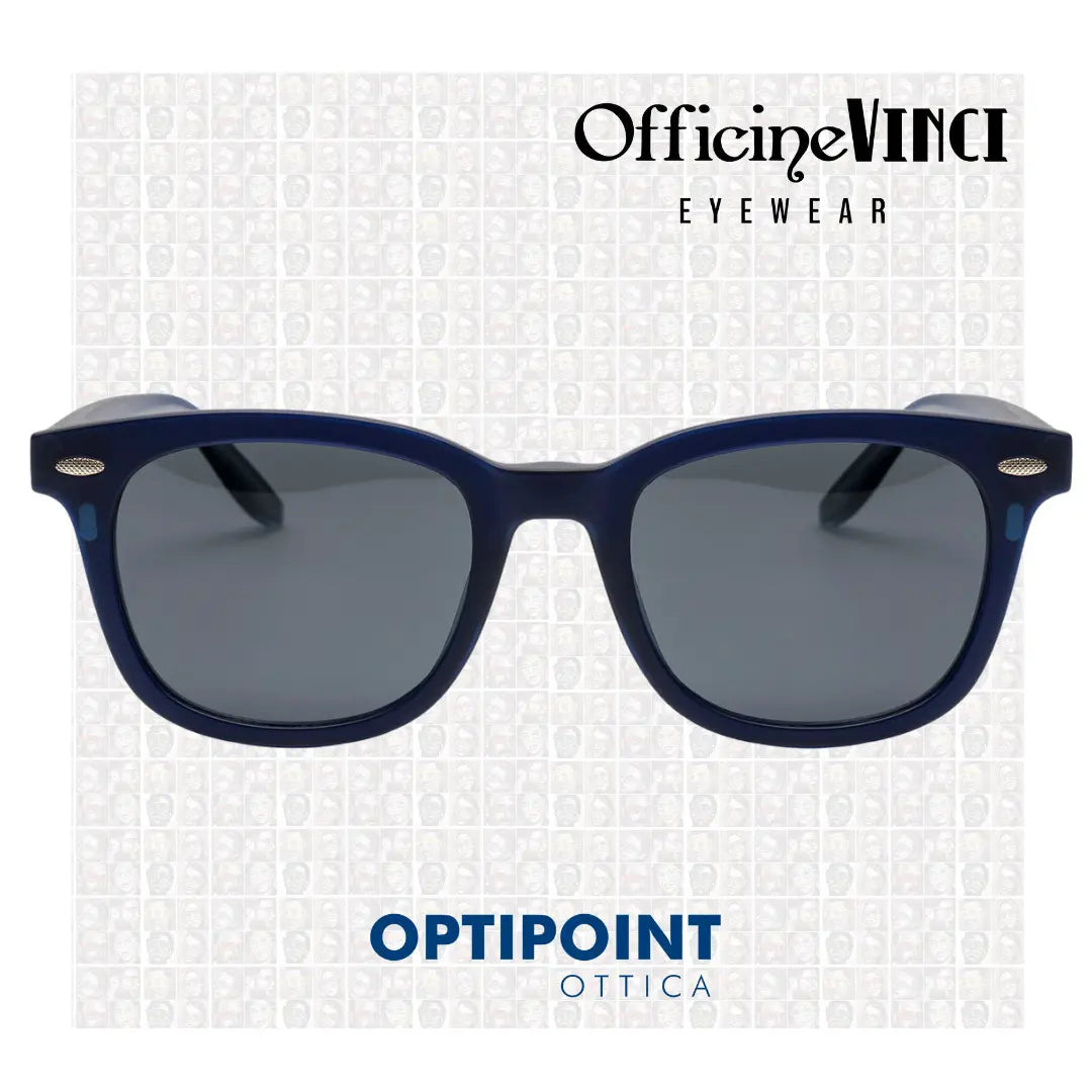 OFFICINE VINCI CLIP-ON CAPRI BLU OPACO OCCHIALI DA VISTA