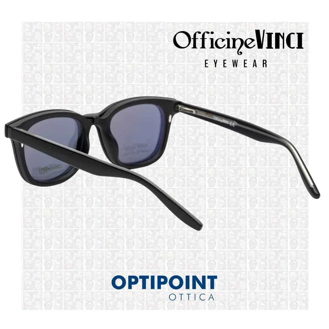 OFFICINE VINCI CLIP-ON CAPRI NERO OPACO OCCHIALI DA VISTA