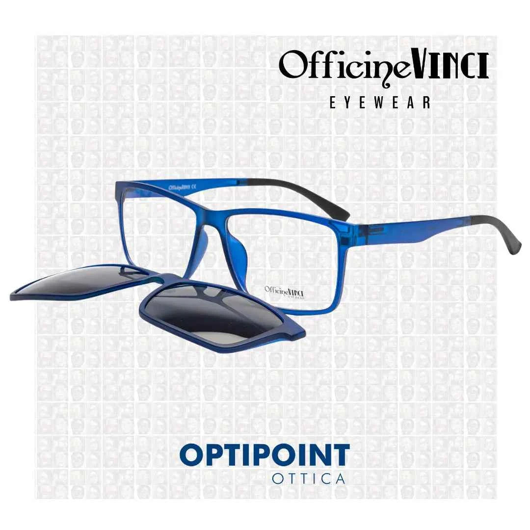 OFFICINE VINCI CLIP-ON HW902 BLU OCCHIALI DA VISTA