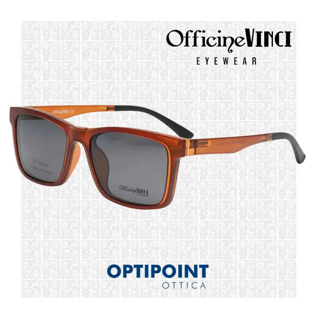 OFFICINE VINCI CLIP-ON HW904 ARANCIO OCCHIALI DA VISTA