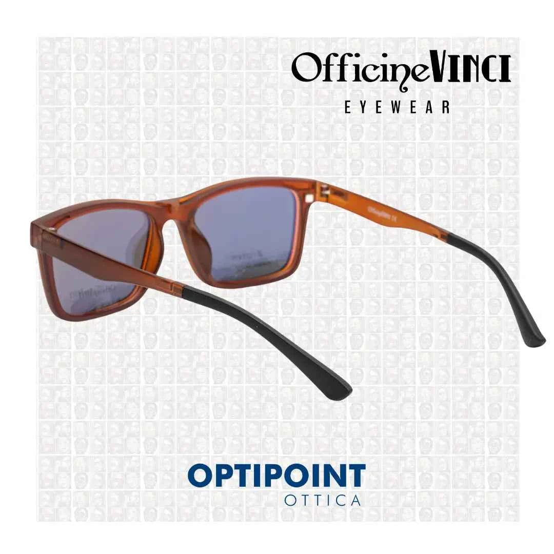 OFFICINE VINCI CLIP-ON HW904 ARANCIO OCCHIALI DA VISTA
