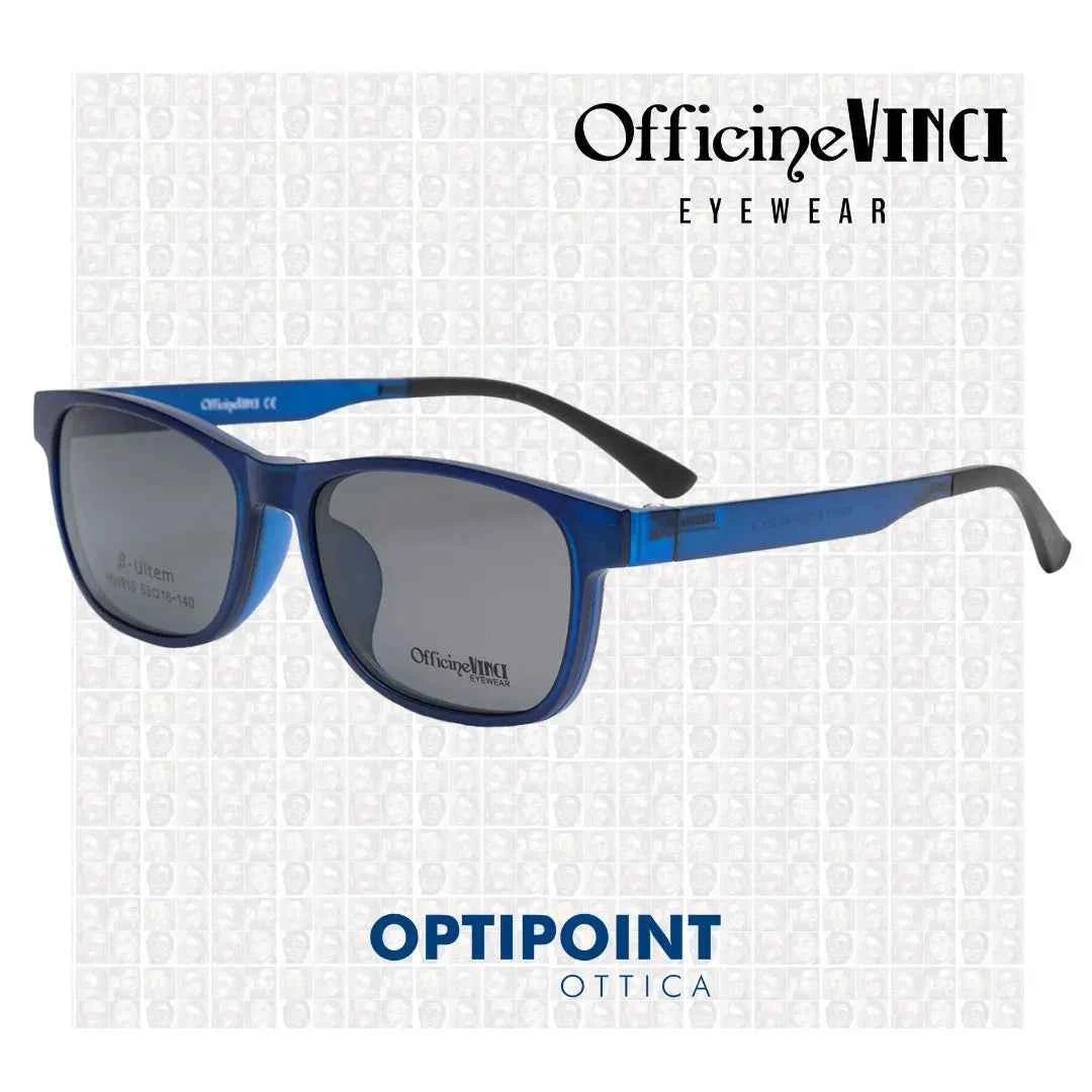 OFFICINE VINCI CLIP-ON HW915 BLU OCCHIALI DA VISTA