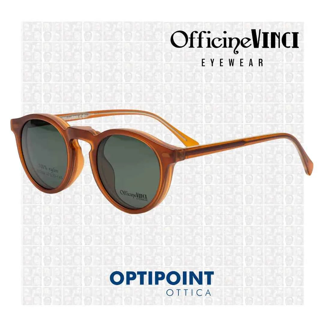 OFFICINE VINCI CLIP-ON ISCHIA MIELE OPACO OCCHIALI DA VISTA