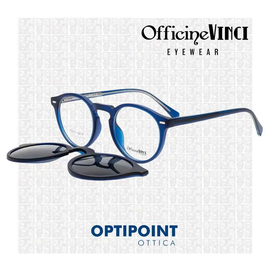 OFFICINE VINCI CLIP-ON ISCHIA BLU OCCHIALI DA VISTA