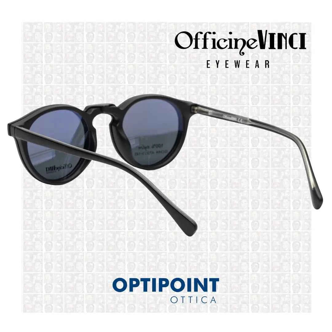 OFFICINE VINCI CLIP-ON ISCHIA NERO OCCHIALI DA VISTA