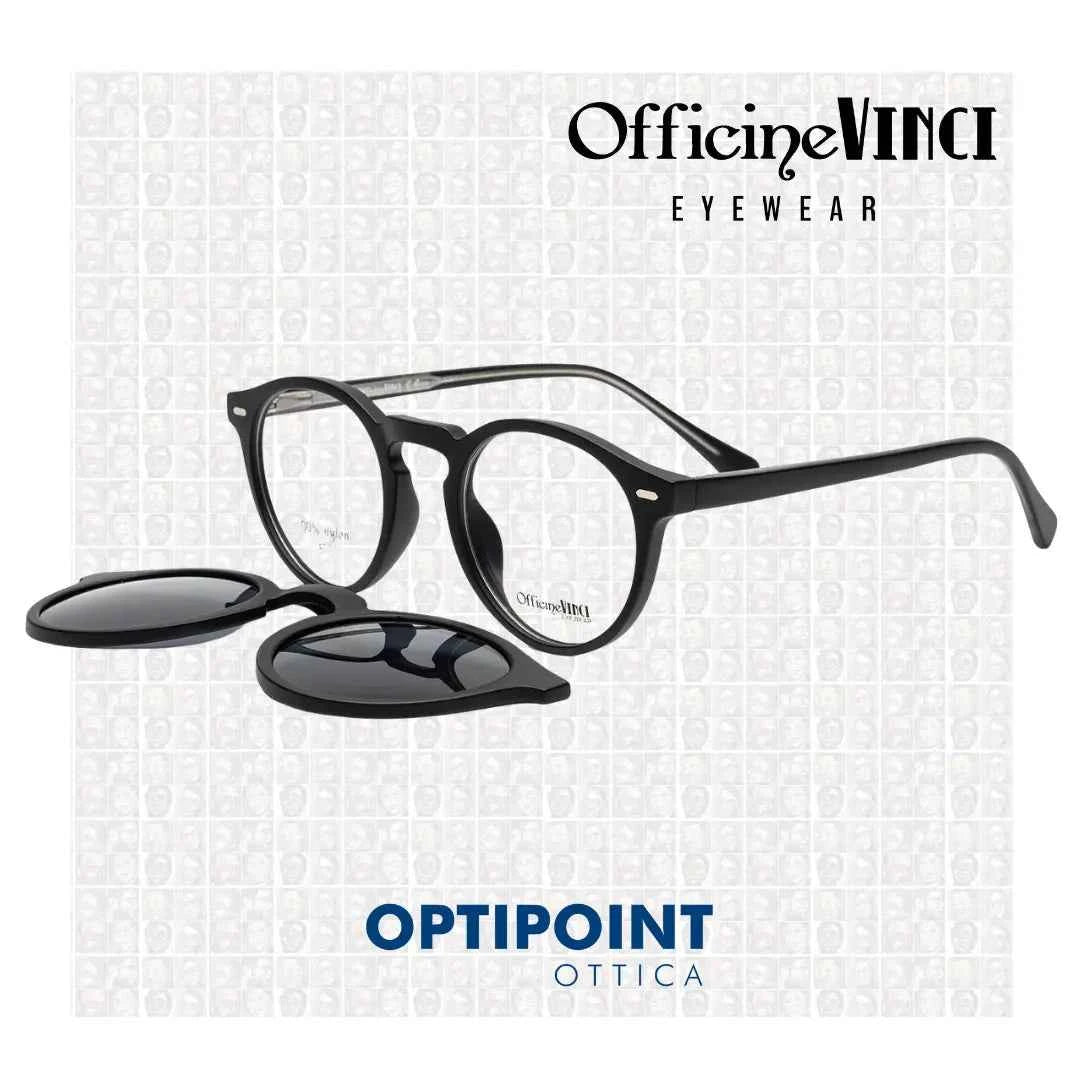 OFFICINE VINCI CLIP-ON ISCHIA NERO OCCHIALI DA VISTA