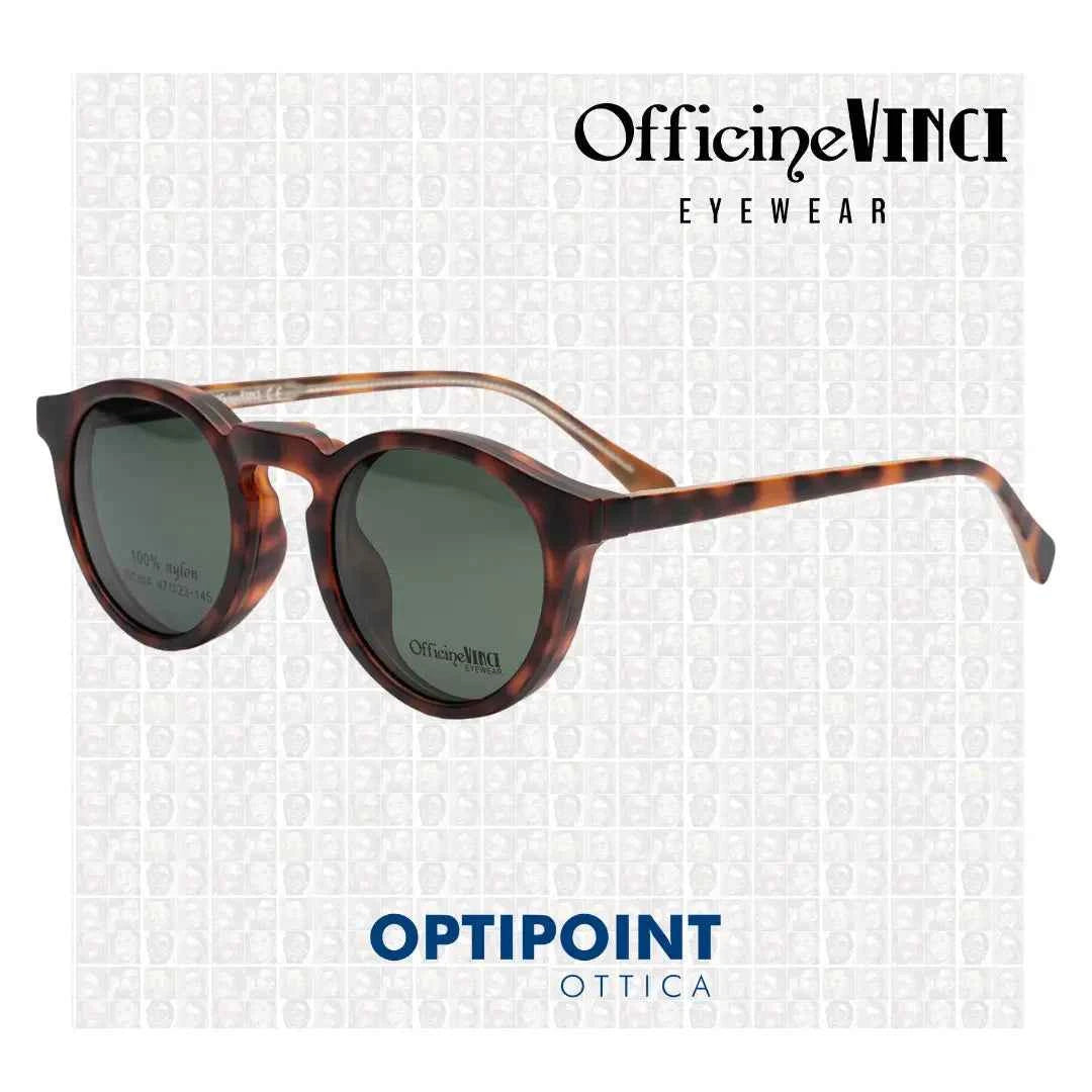 OFFICINE VINCI CLIP-ON ISCHIA TARTARUGATO OCCHIALI DA VISTA