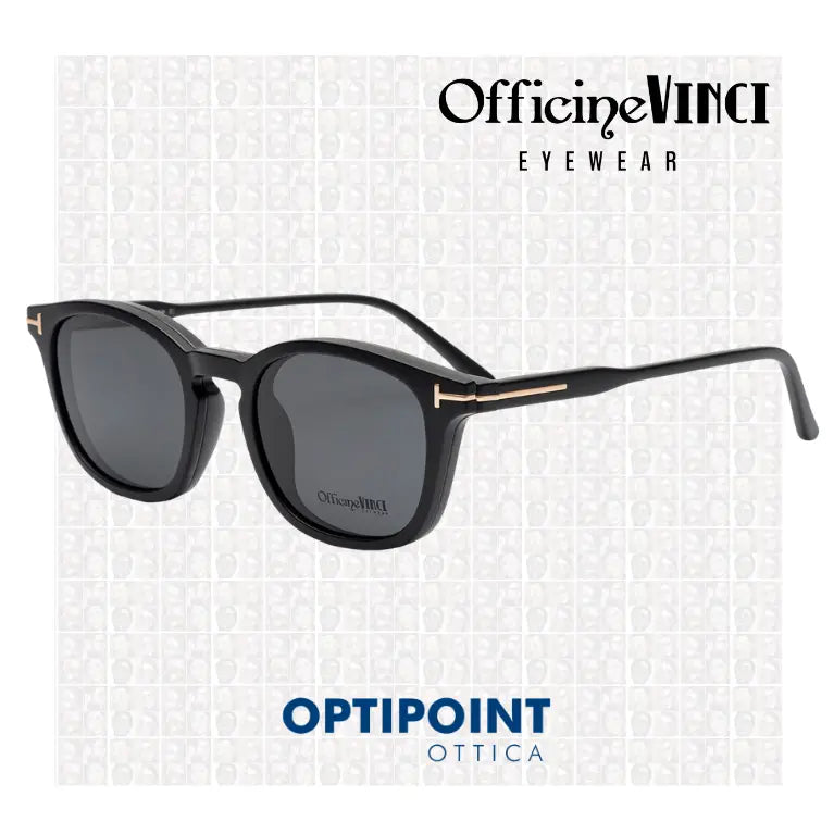 OFFICINE VINCI CLIP-ON LODI NERO OCCHIALI DA VISTA