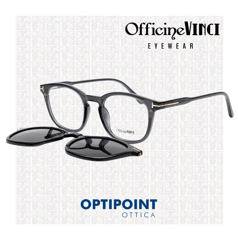 OFFICINE VINCI CLIP-ON LODI GRIGIO OCCHIALI DA VISTA