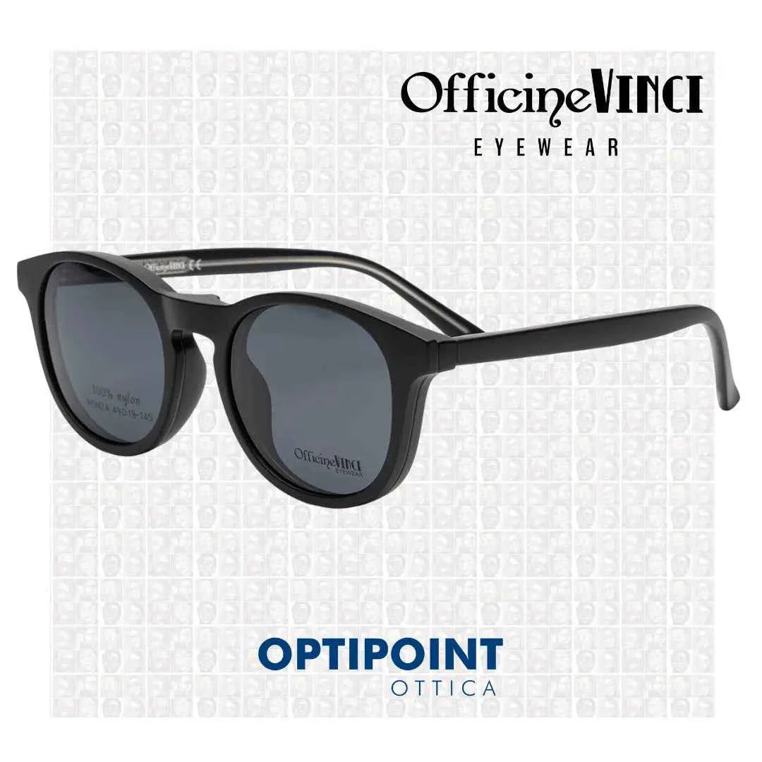 OFFICINE VINCI CLIP-ON PONZA NERO OCCHIALI DA VISTA