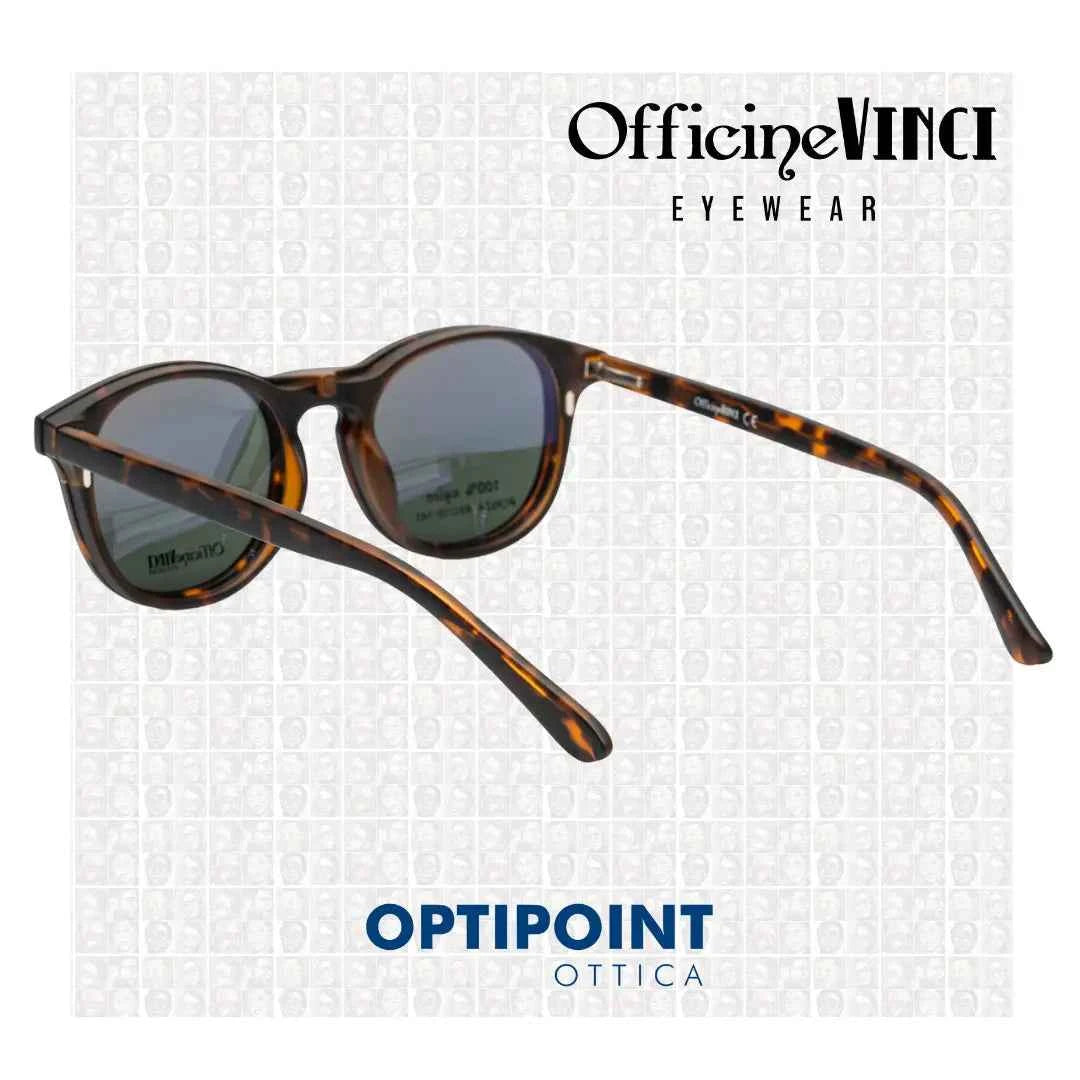 OFFICINE VINCI CLIP-ON PONZA TARTARUGATO OCCHIALI DA VISTA