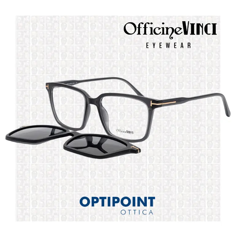 OFFICINE VINCI CLIP-ON SAVONA GRIGIO OCCHIALI DA VISTA