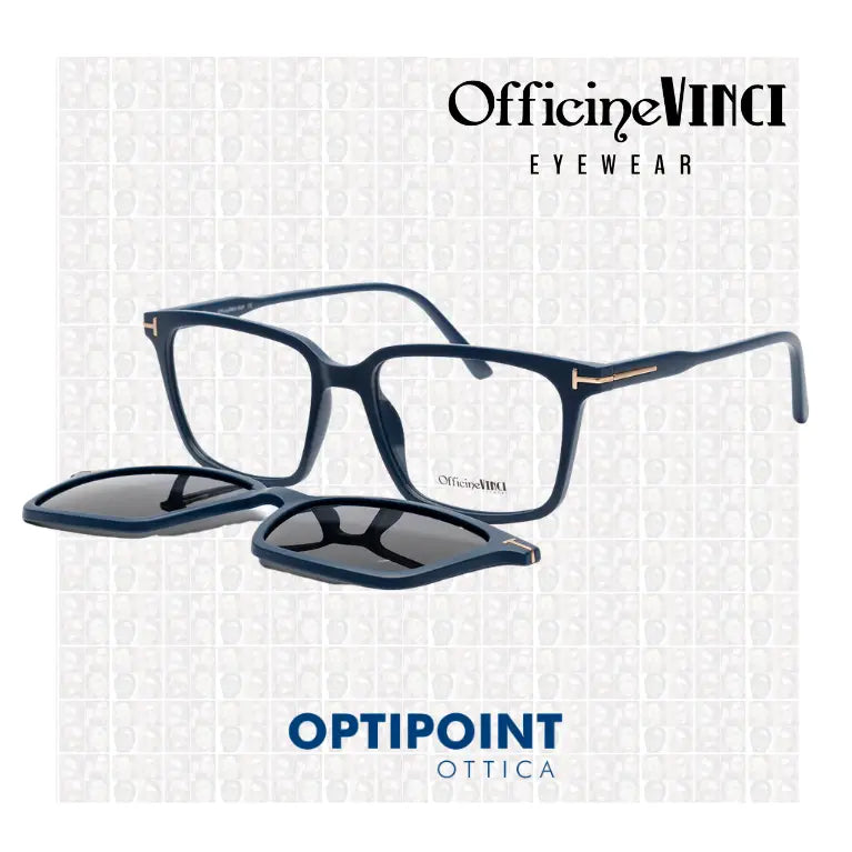 OFFICINE VINCI CLIP-ON SAVONA BLU OCCHIALI DA VISTA