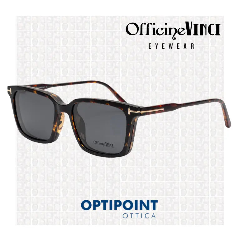 OFFICINE VINCI CLIP-ON SAVONA TARTARUGATO OCCHIALI DA VISTA