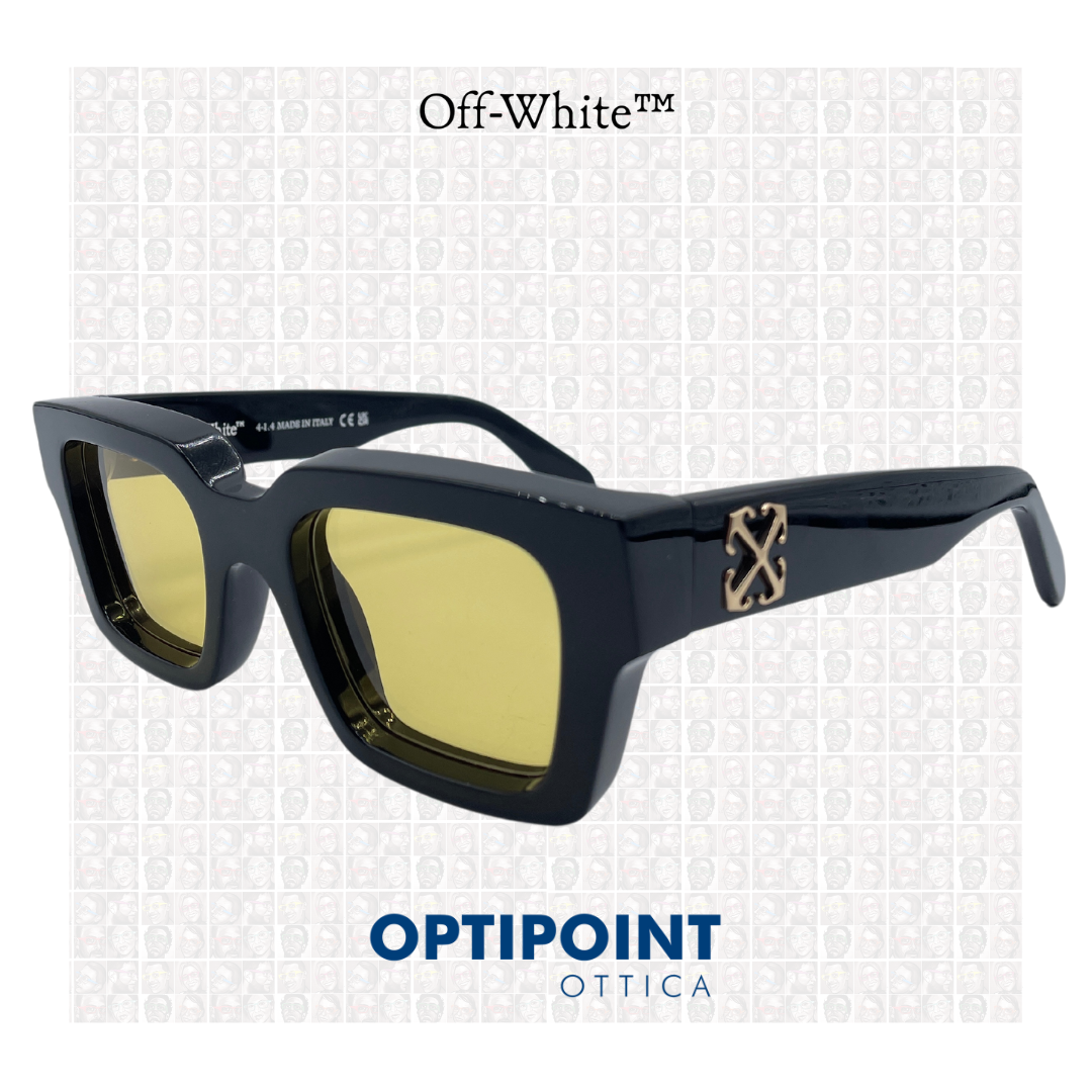 OFF WHITE VIRGIL NERO OCCHIALI DA SOLE Optipoint Lux