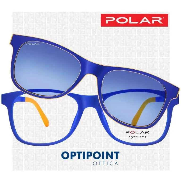 POLAR CLIP-ON 474 - 48 ARANCIO BLU BAMBINO OCCHIALI DA VISTA