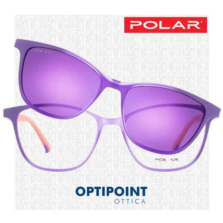 POLAR CLIP-ON 614 - 60 VIOLA BAMBINO OCCHIALI DA VISTA