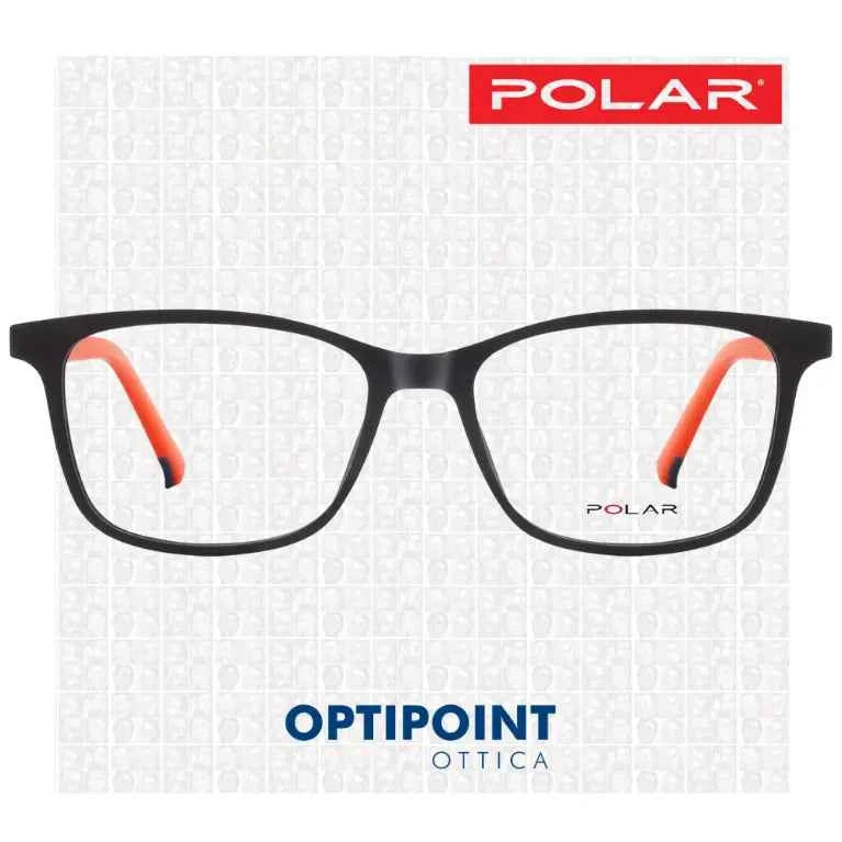 POLAR CLIP-ON 613 - 43 NERO ARANCIO BAMBINO OCCHIALI DA VISTA