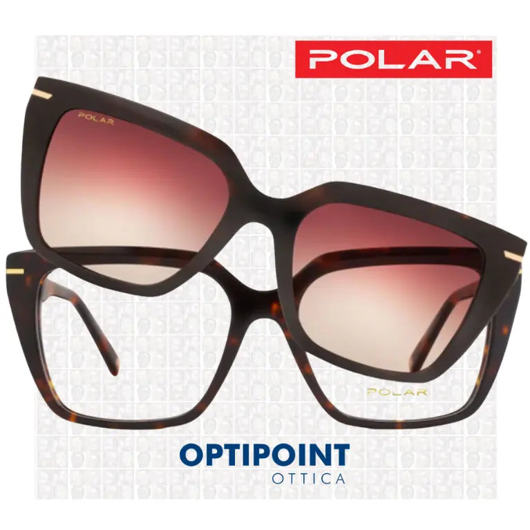 POLAR CLIP-ON GOLD C48 - 428 TARTARUGATO OCCHIALI DA VISTA