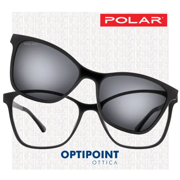 POLAR CLIP-ON 607 - 77 NERO OCCHIALI DA VISTA