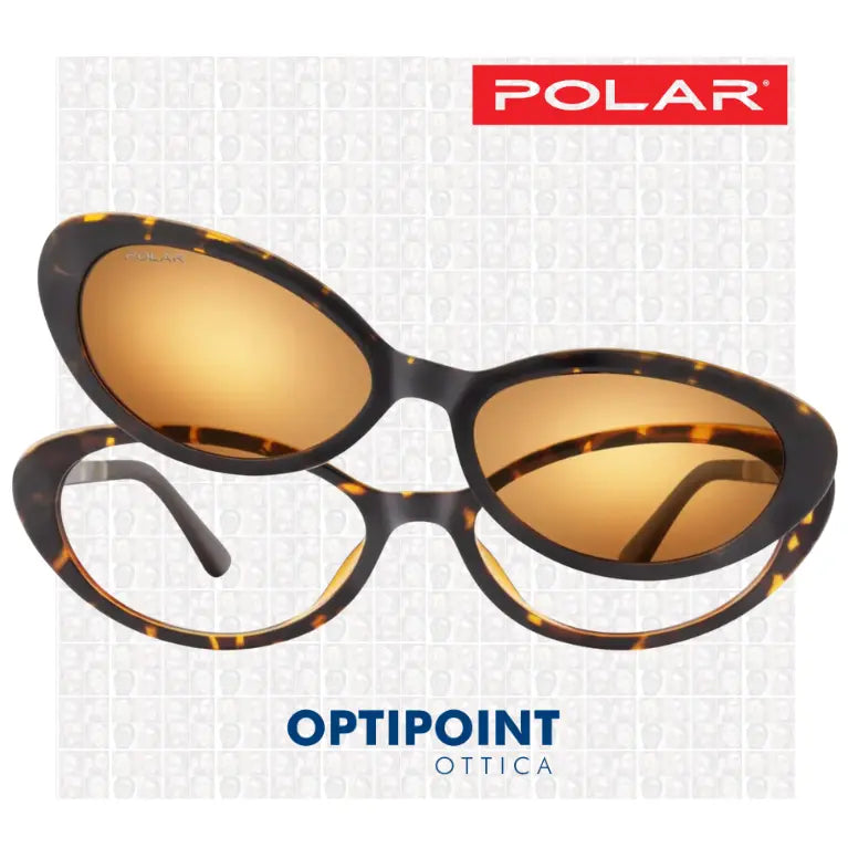 POLAR CLIP-ON 635 - 428 TARTARUGATO OCCHIALI DA VISTA