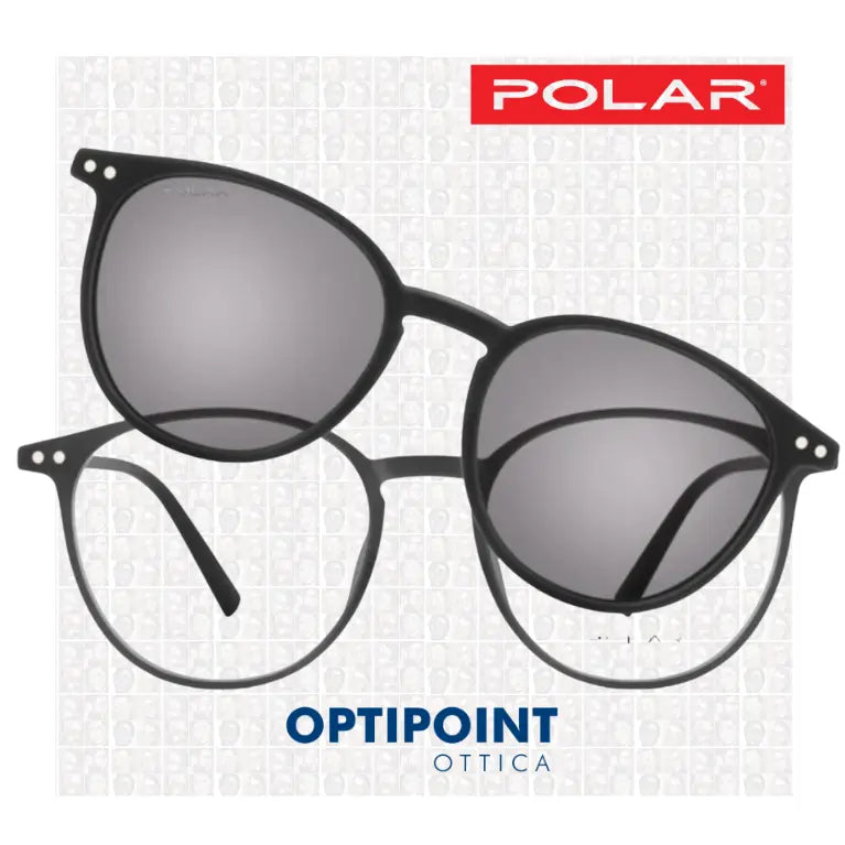 POLAR CLIP-ON 601 - 76 NERO OCCHIALI DA VISTA