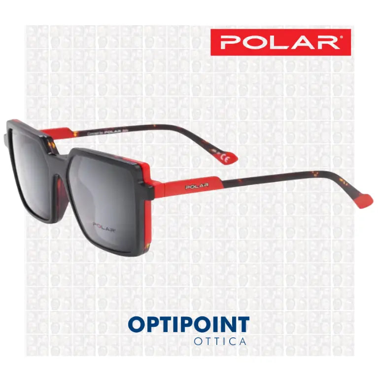 POLAR CLIP-ON ELENA - 422 NERO ROSSO OCCHIALI DA VISTA