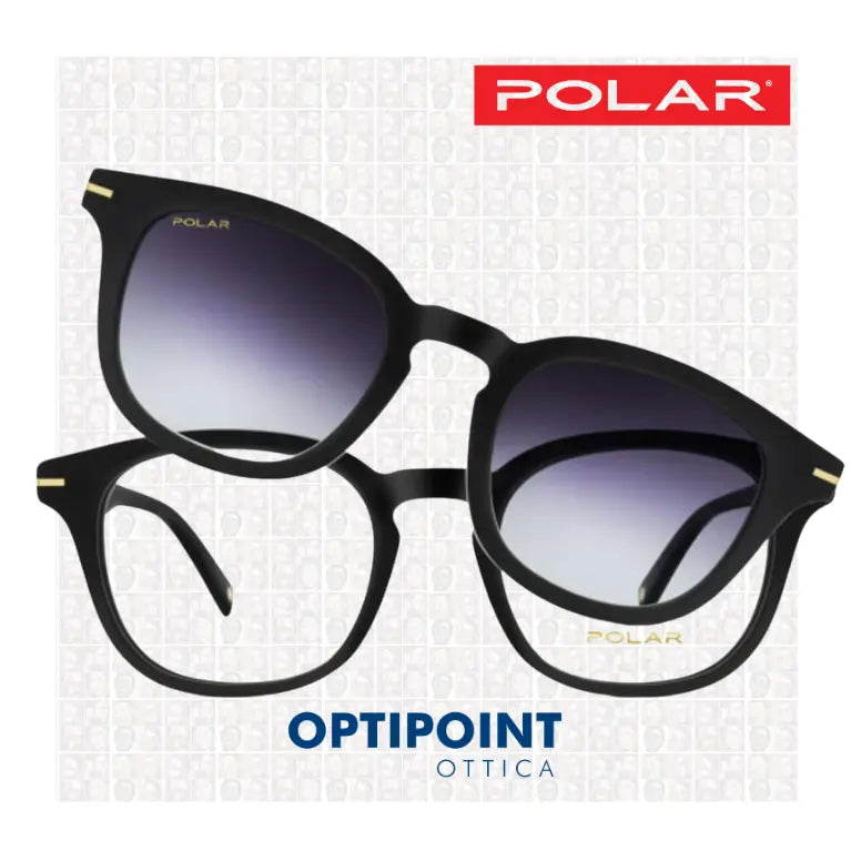 POLAR CLIP-ON GOLD C08 - 77 NERO OCCHIALI DA VISTA