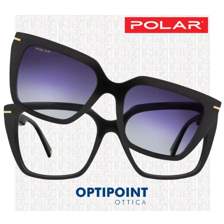 POLAR CLIP-ON GOLD C48 - 77 NERO OCCHIALI DA VISTA