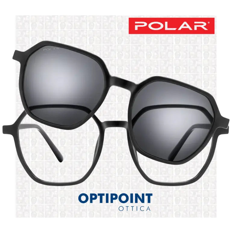 POLAR CLIP-ON 636 - 77/F NERO OCCHIALI DA VISTA