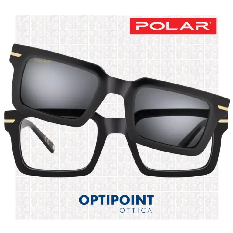 POLAR CLIP-ON 7028 - 77/F NERO OCCHIALI DA VISTA