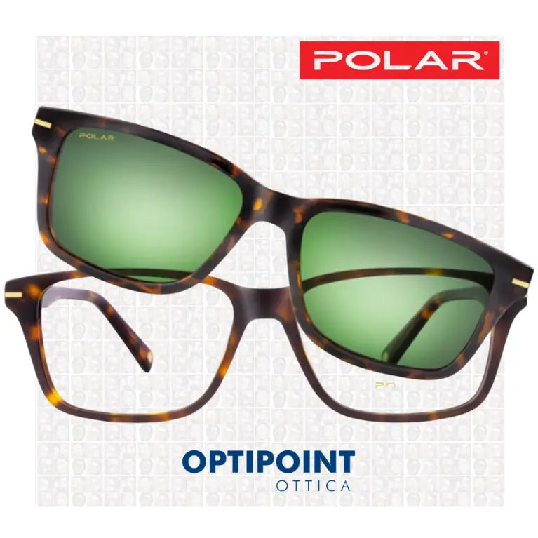 POLAR CLIP-ON 7011 - 428/G TARTARUGATO OCCHIALI DA VISTA